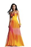 colorful silk dress